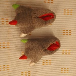 Dinosaur/ monster slippers